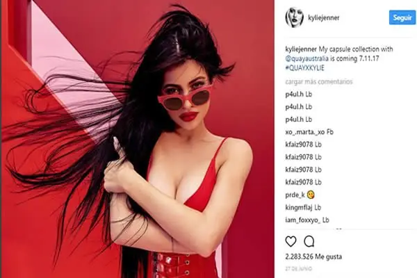 Kylie Jenner con más comentarios "LB"