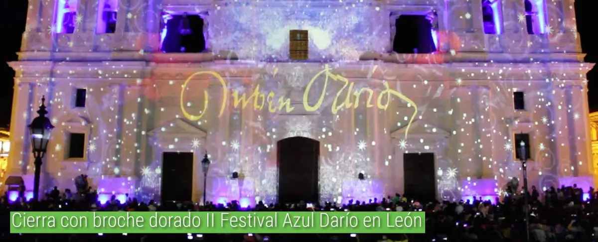 Cierra con broche dorado II Festival Azul Darío en León