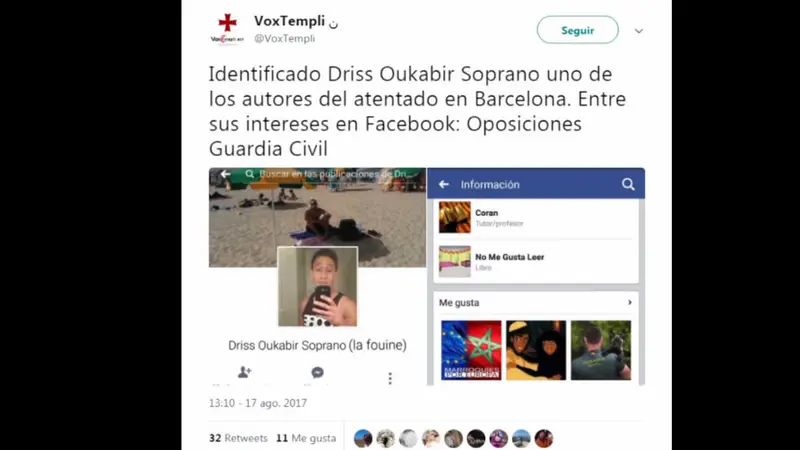 Redes Sociales reaccionaron por atentado en plaza rambla, Barcelona