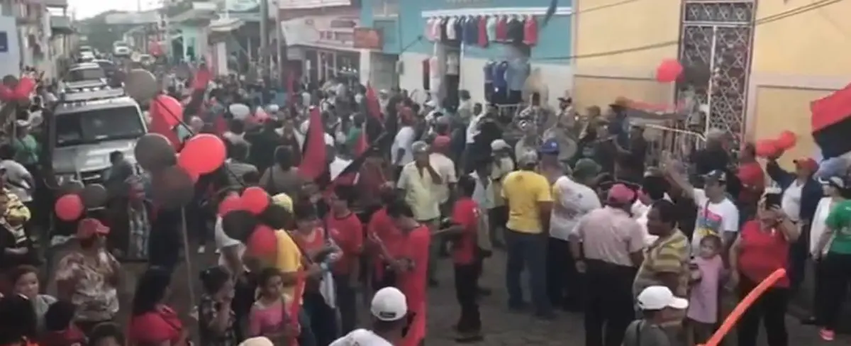 Juigalpa se desborda en inicio de campaña de los candidat@s del FSLN