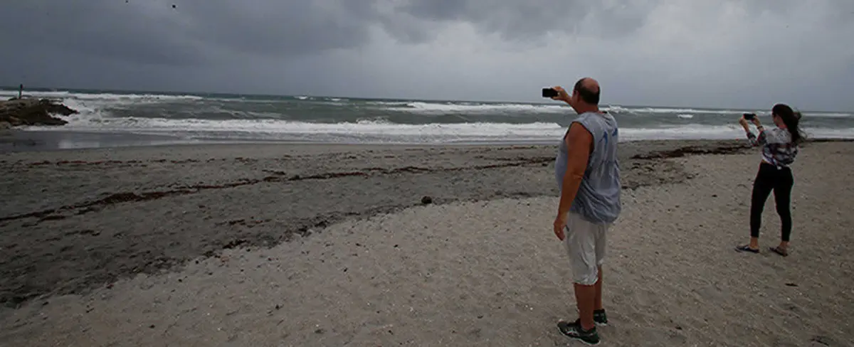 ¿Dónde está el mar? El huracán Irma aleja el agua de las costas en una isla de las Bahamas