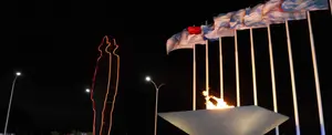 Realizan izado de banderas de países que participan en los Juegos Centroamericanos