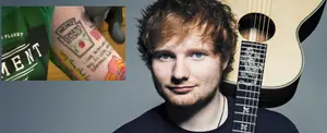 Ed Sheeran se tatúa su marca favorita de salsa de tomate, ¿Te tatuarías algo igual?