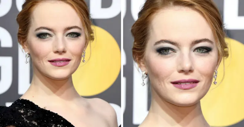 Emma Stone y el mensaje de su maquillaje en los Globos de Oro