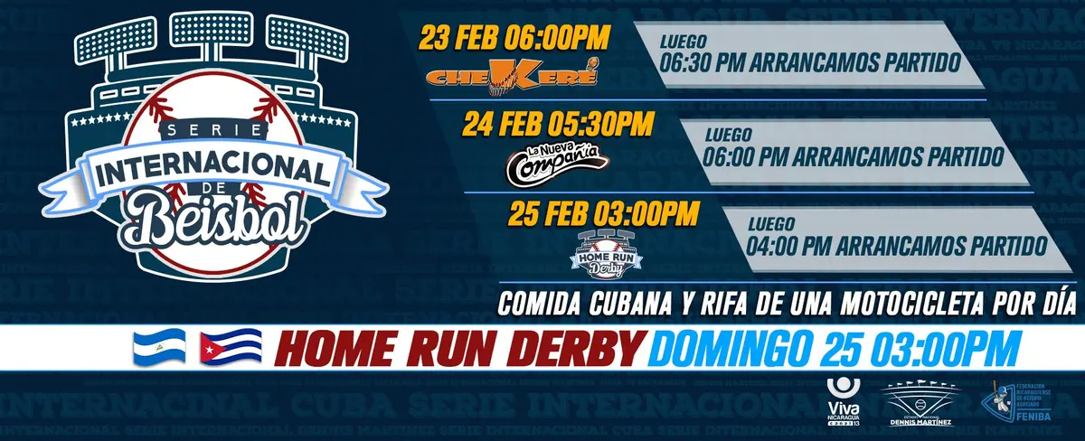 Serie Internacional de Béisbol - Nicaragua vs. Cuba - 24/02/18 - [Partido Completo]