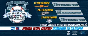 Serie Internacional de Béisbol - Nicaragua vs. Cuba - 25/02/18 - [Partido Completo]