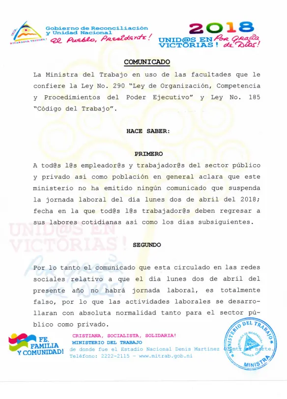 Conjunto de países se solidarizan con Nicaragua