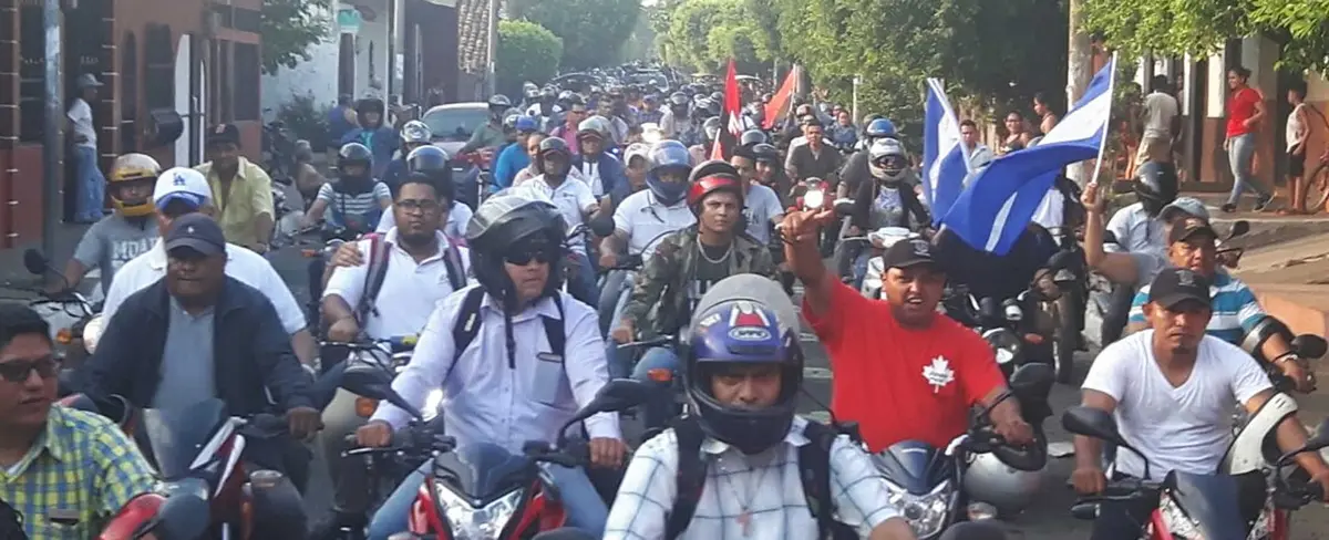 Chinandega organiza caravana de motorizados a favor de la paz