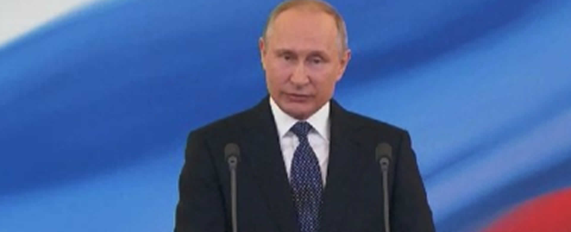 El Presidente ruso Vladímir Putin es investido como mandatario de la nación este lunes