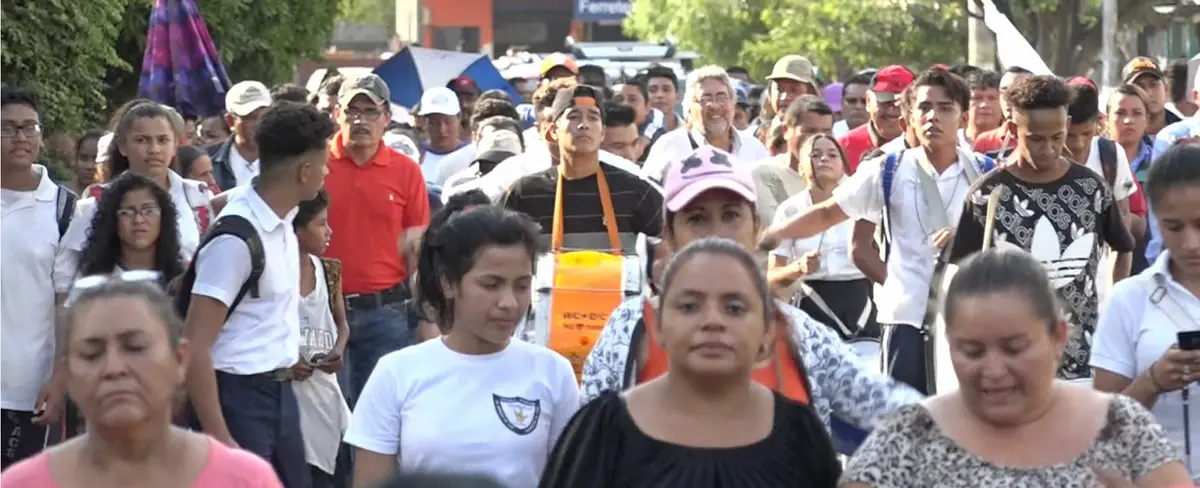 Ciudad Sandino realiza caminata en ocasión al Día de Dignidad Nacional
