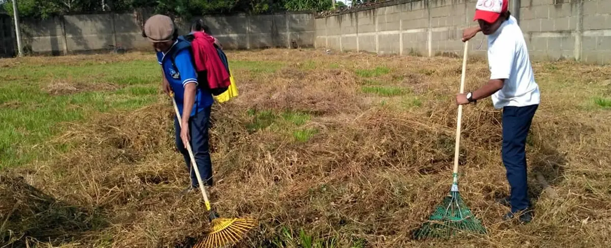 Colegio Andrés Vega Bolaños de Masaya luce limpio y reforestado