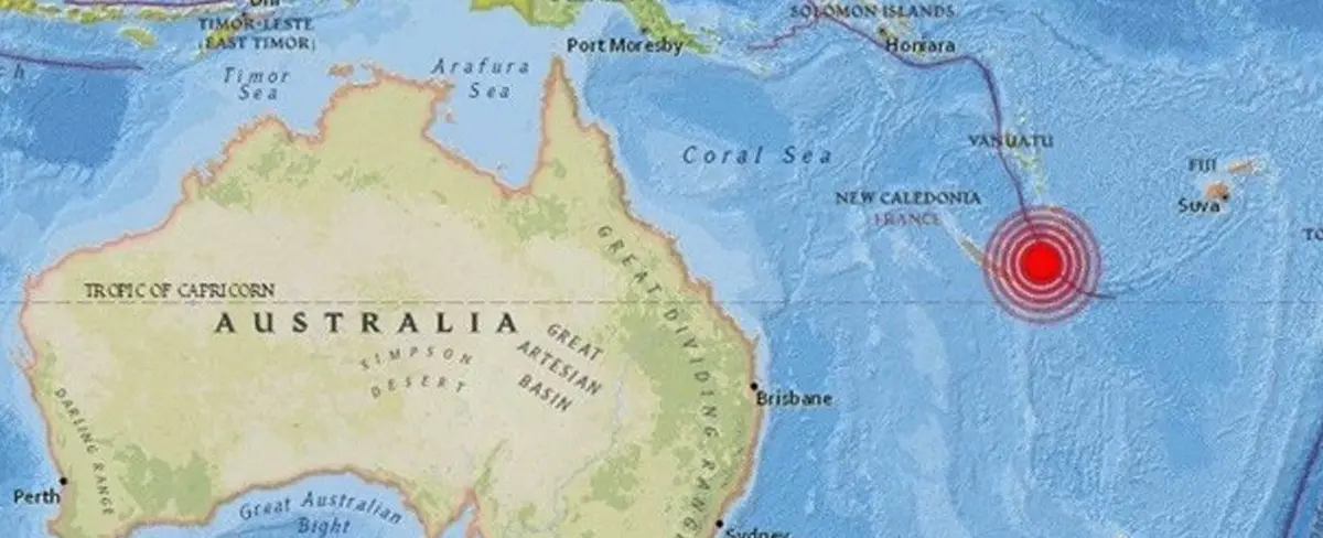 Nueva Caledonia bajo alerta de Tsunami tras sismo de 7,1