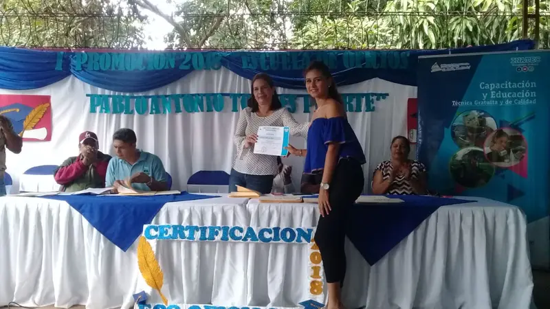 Tecnológico Nacional certifica a protagonistas de Ticuantepe en diversos oficios&nbsp;