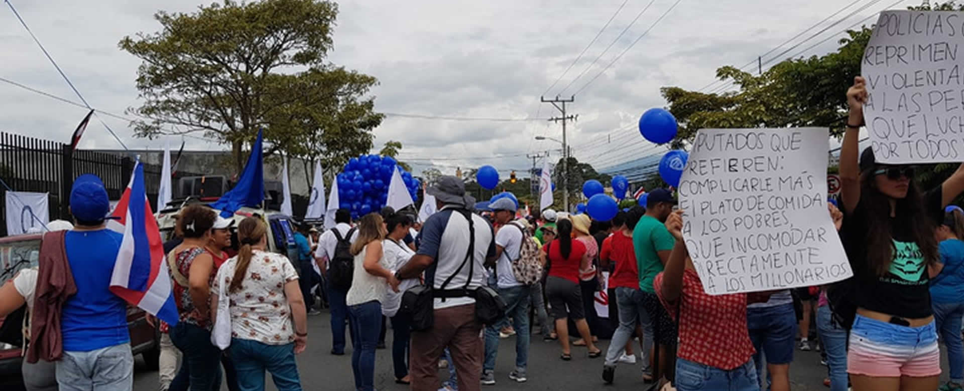 Manifestantes en Costa Rica cierran vías en distintos puntos del país