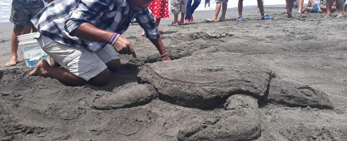 Actividades de verano en Chinandega inician con esculturas de arena