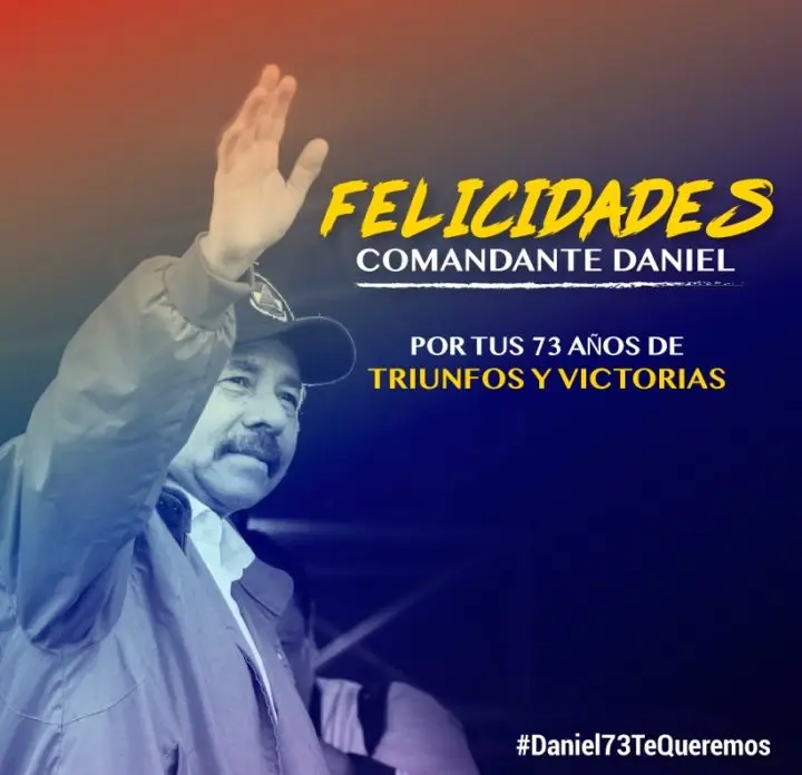Presidentes felicitan al Comandante Daniel por su cumpleaño 73 y le recuerdan su respaldo incondicional