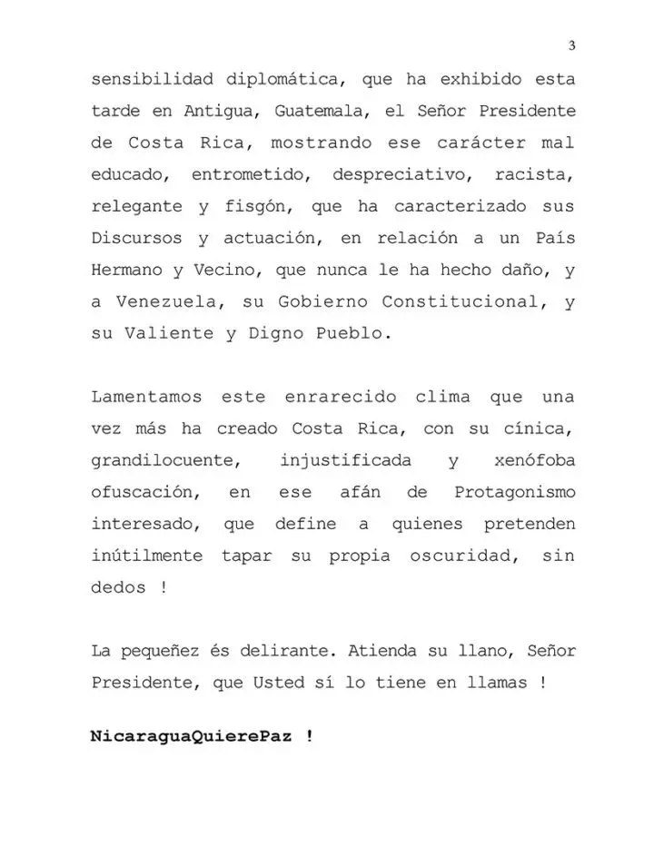 Ministerio de Relaciones Exteriores emite Nota de Prensa 