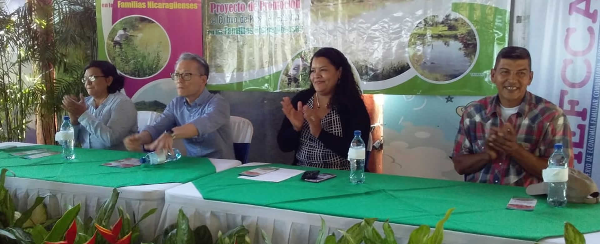 Misión Taiwán y MEFCCA inauguran proyectos de cultivos de peces en estanque