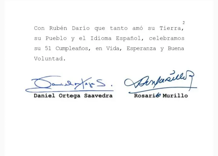 Gobierno de Nicaragua envía saludos al rey Felipe VI de España por su cumpleaños