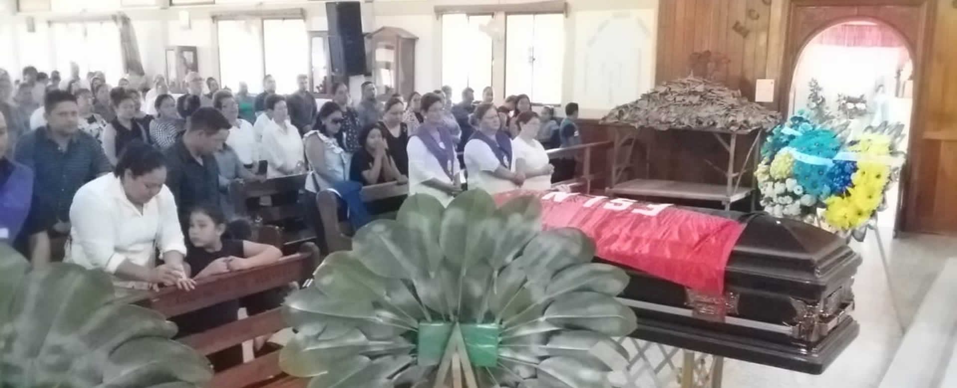 Militancia ofrece honras fúnebres al Compañero Erasmo Ramón, dirigente sindical de La Libertad