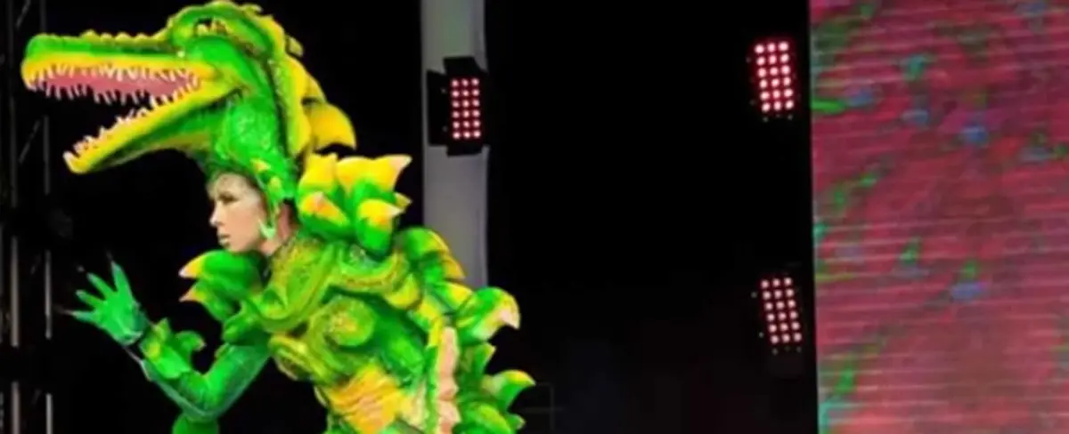 ¿El Lagarto Juancho en la pasarela de Miss Mundo Nicaragua?