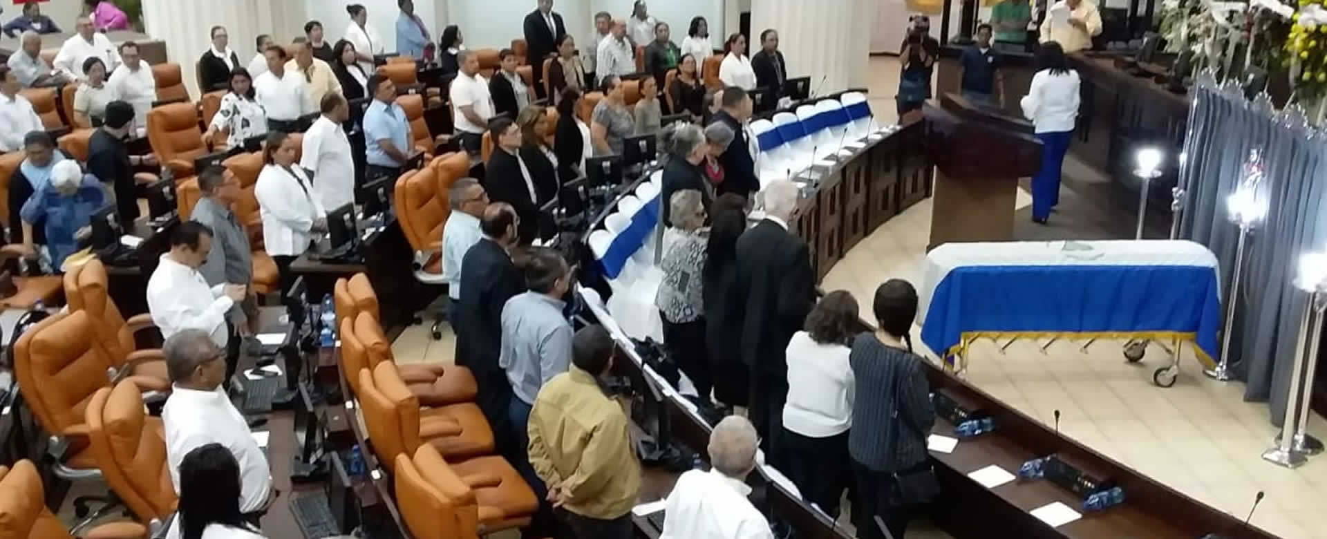 Junta Directiva de la Asamblea Nacional rinde homenaje póstumo a Miriam Argüello