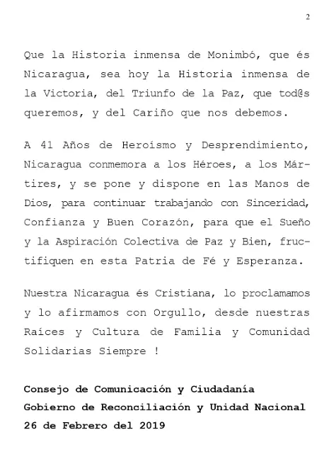 UNA OPORTUNIDAD A LA PAZ !