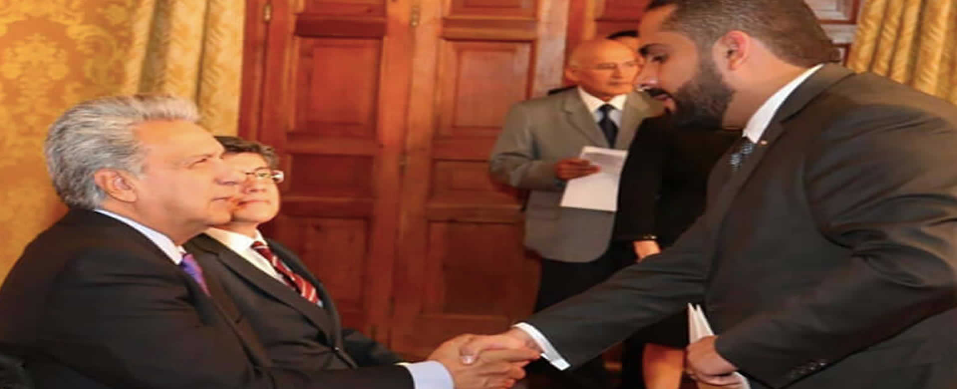 Embajador de Nicaragua en Ecuador presenta cartas de estilo al Presidente Lenin Moreno Garcés