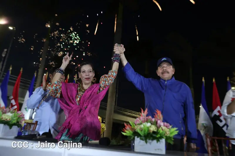 Daniel y Rosario inauguran Paso a Desnivel Nejapa en Managua