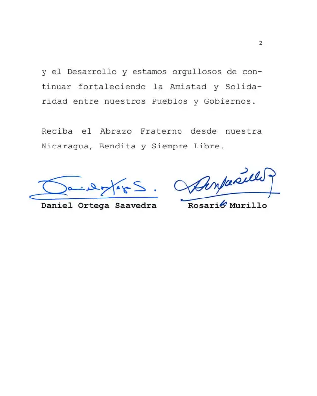 Presidente Comandante Daniel Ortega saluda 62 aniversario de Independencia de la República de Ghana