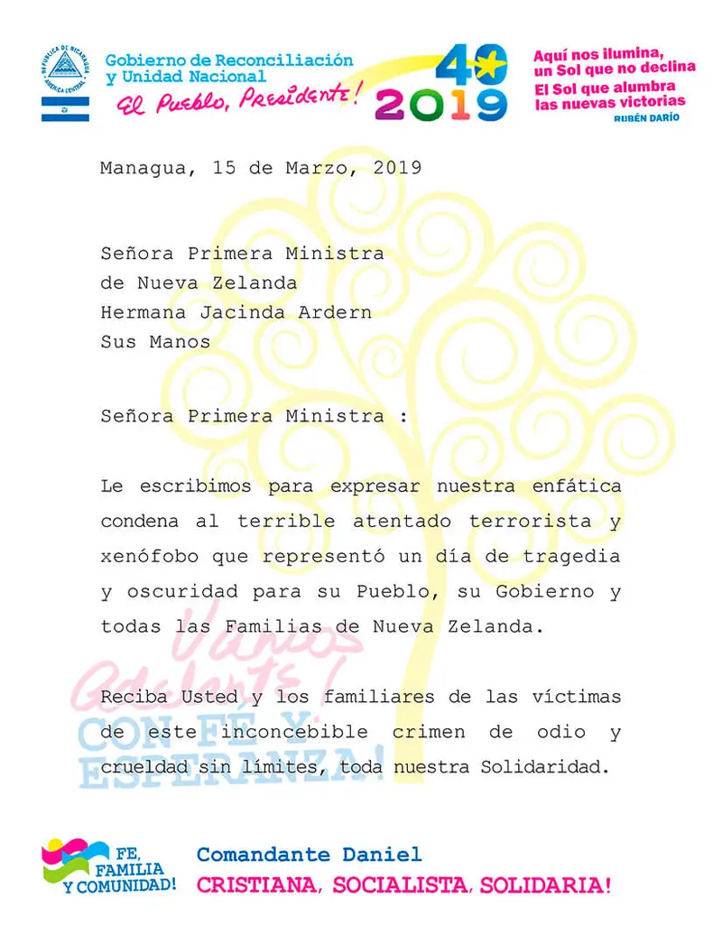 Rosario se solidariza con familias de las víctimas del ataque terrorista en Nueva Zelanda