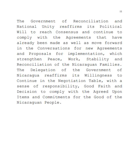 Nicaragua reitera ante OEA compromiso y esfuerzo del Estado por lograr entendimiento y Paz