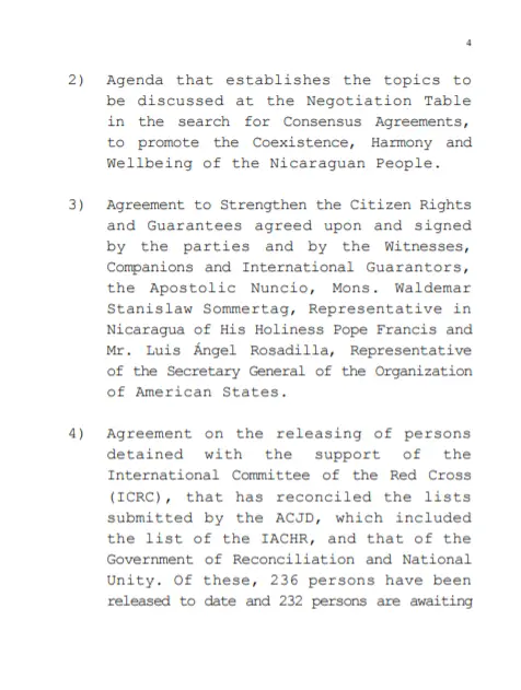 Nicaragua reitera ante OEA compromiso y esfuerzo del Estado por lograr entendimiento y Paz