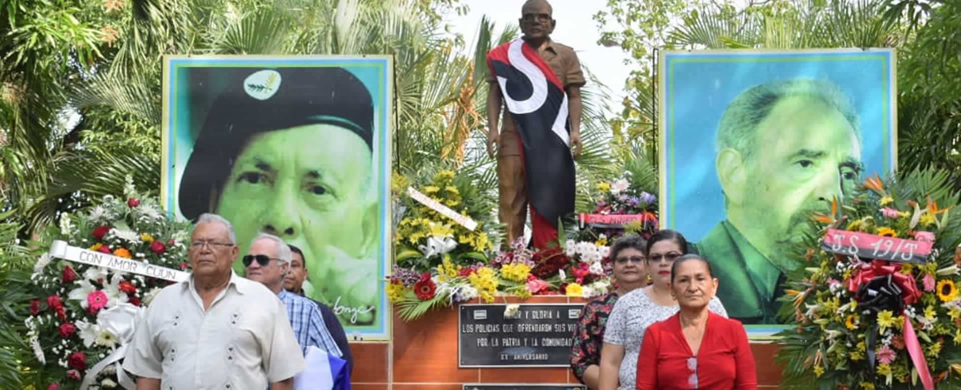 Leoneses rinden homenaje al Comandante Tomás Borge en el VII aniversario de su paso a la inmortalidad