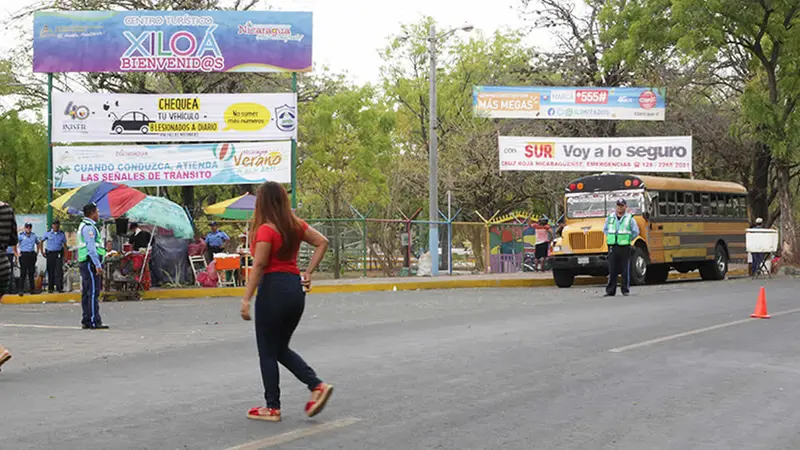 Laguna de Xiloa y Centro Recreativo de Xilonem lucen llenos en los últimos días de vacaciones 