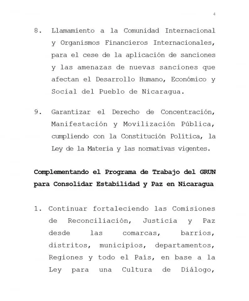 Gobierno informa de liberación de todos los presos involucradas en el fallido Golpe de Estado