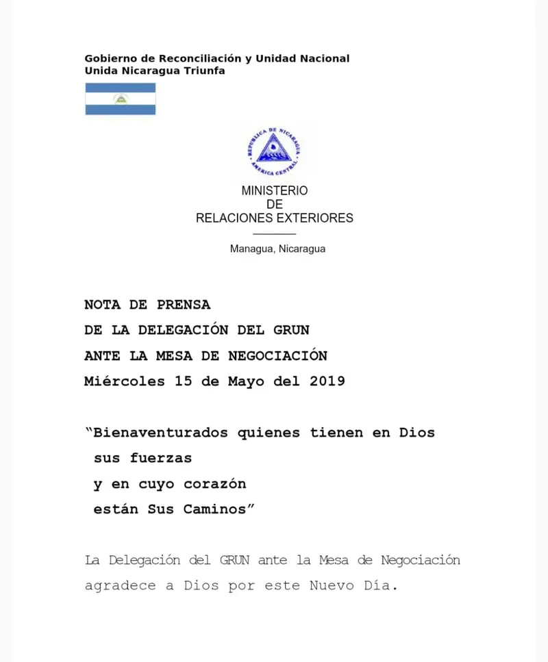 Gobierno de Nicaragua saluda triunfo del Presidente Electo de la República de Panamá, Laurentino Cortizo