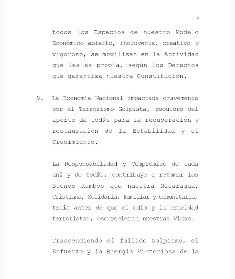 Nota de Prensa de la Delegación del GRUN en la mesa de negociación por el entendimiento y la paz en Nicaragua