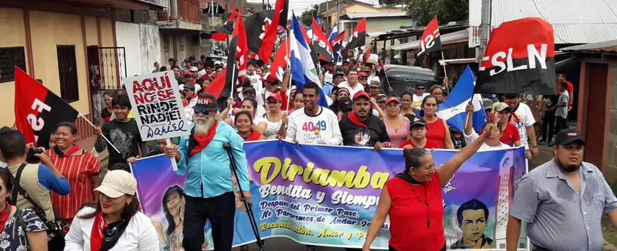 Familias de Diriamba se lanzan masivamente a las calles a celebrar 40 años de su liberación