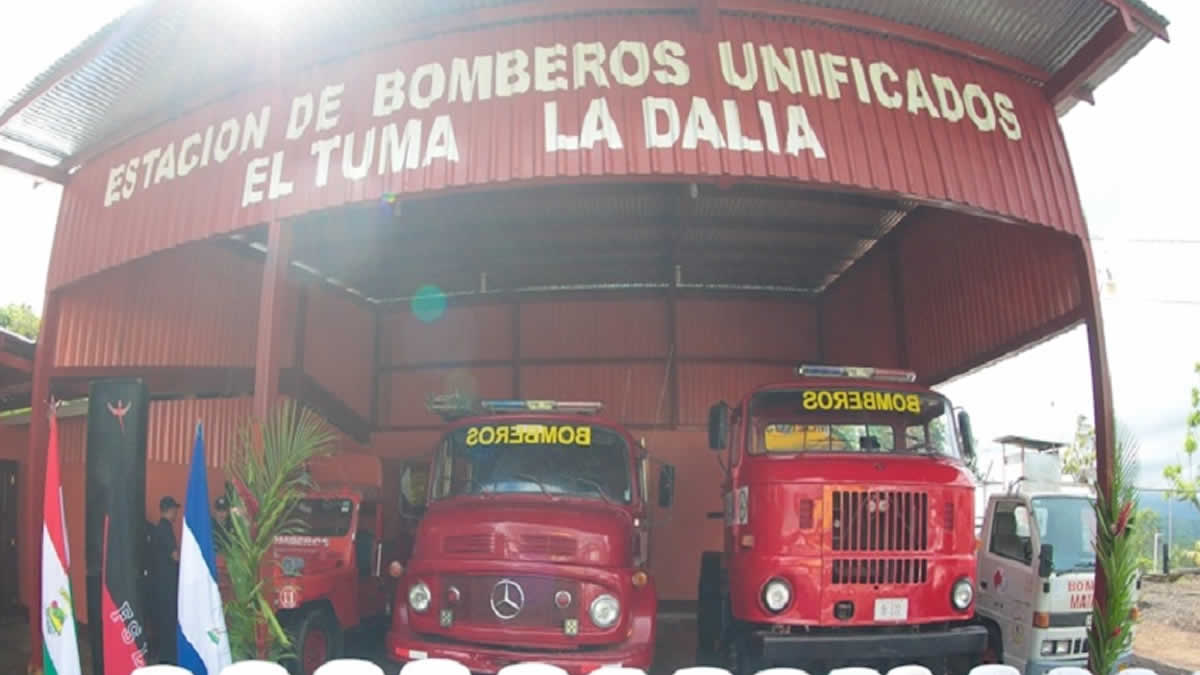 Familias estación bomberos Matagalpa