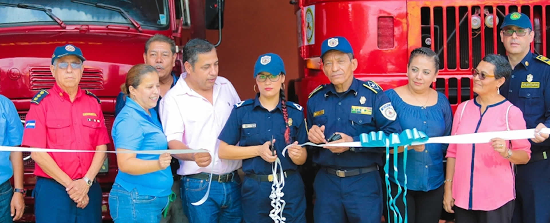 Familias inauguran nueva estación de Bomberos en Matagalpa