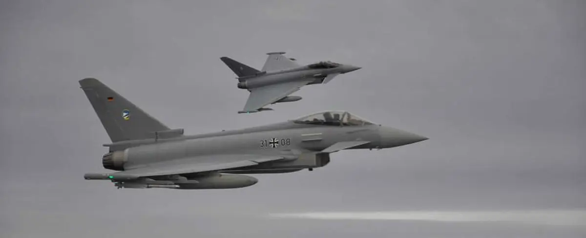 Colisionan dos cazas Eurofighter de las fuerzas armadas de Alemania