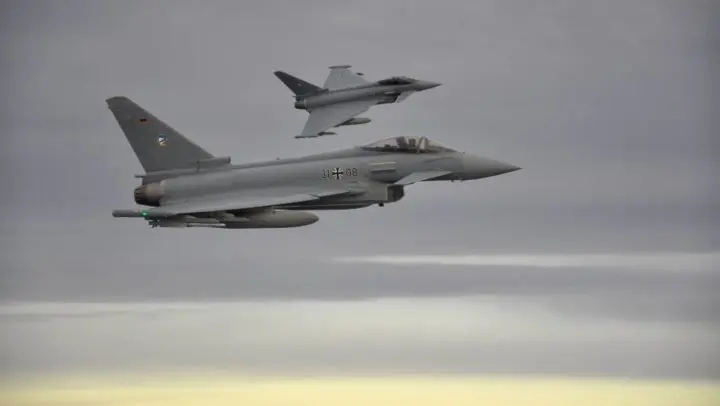 Colicionan dos cazas Eurofighter de&nbsp;las fuerzas armadas de Alemania