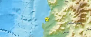 Terremoto de 5,3 grados sacude la costa de Valparaíso, en Chile