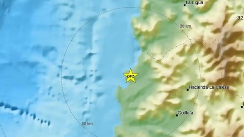 Un terremoto de 5,3 grados sacude la costa de Valparaíso, en Chile