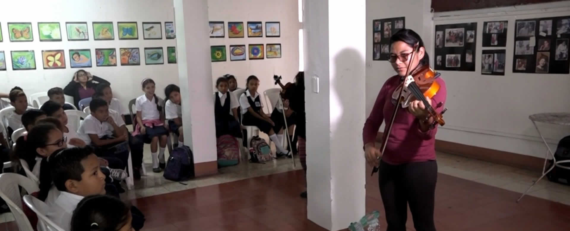 Encuentro de Orquesta Rubén Darío con la Orquesta Bolivariana en Estelí