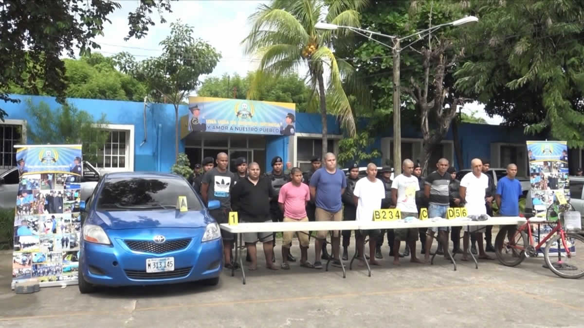Policía de Chinandega apresa a 12 criminales de alta peligrosidad