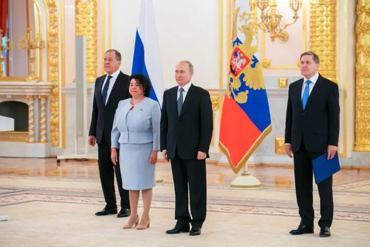 Presidente Putin recibe cartas credenciales de embajadora nicaragüense