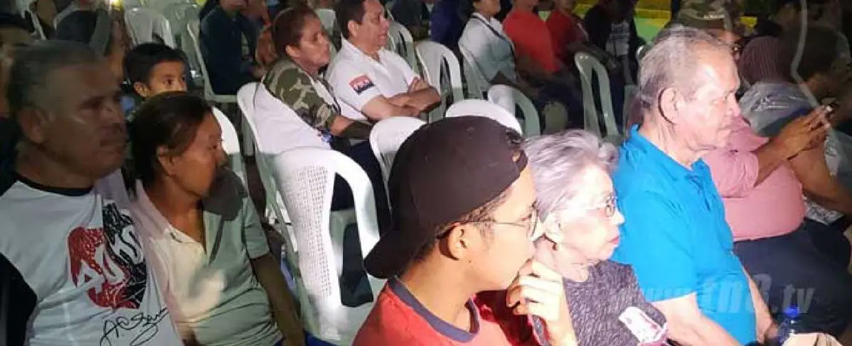 Vigilia sandinista en el Puerto Salvador Allende previo al aniversario 40
