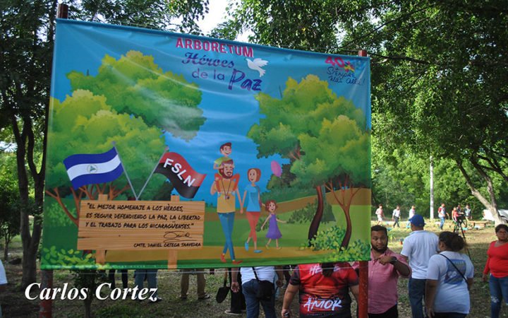 Inauguran Arboretum en memoria de los Héroes de la Paz